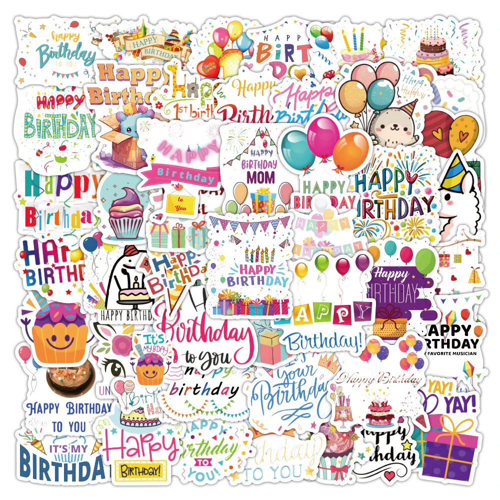 10/30/50pcs Cute Happy Birthday Cartoon Stickers Graffiti Decals for Phone Case Notebook Luggage Funny Party Decoration Sticker
10/30/50pcs Cute Happy Birthday Cartoon Stickers Graffiti Decals for Phone Case Notebook Luggage Funny Party Decoration Sticker