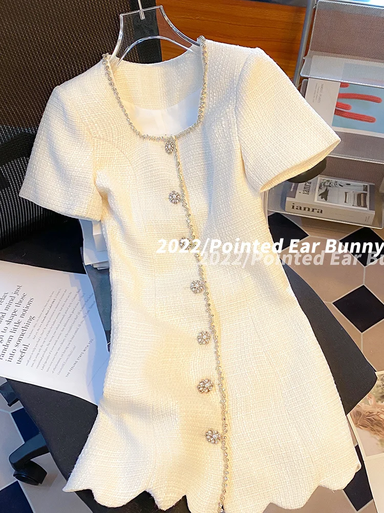 Heavy Industry French Small Fragrance Dress for Women 2023 New High end Autumn and Winter Slim Fit High end Feel Unique Sweet 
Heavy Industry French Small Fragrance Dress for Women 2023 New High end Autumn and Winter Slim Fit High end Feel Unique Sweet