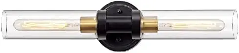 Sconces Lighting W/ Clear Glass, 2-Light Bathroom Vanity Light Fixtures, Modern Lights for Mirror Living Room Hallway, Black a
Sconces Lighting W/ Clear Glass, 2-Light Bathroom Vanity Light Fixtures, Modern Lights for Mirror Living Room Hallway, Black a