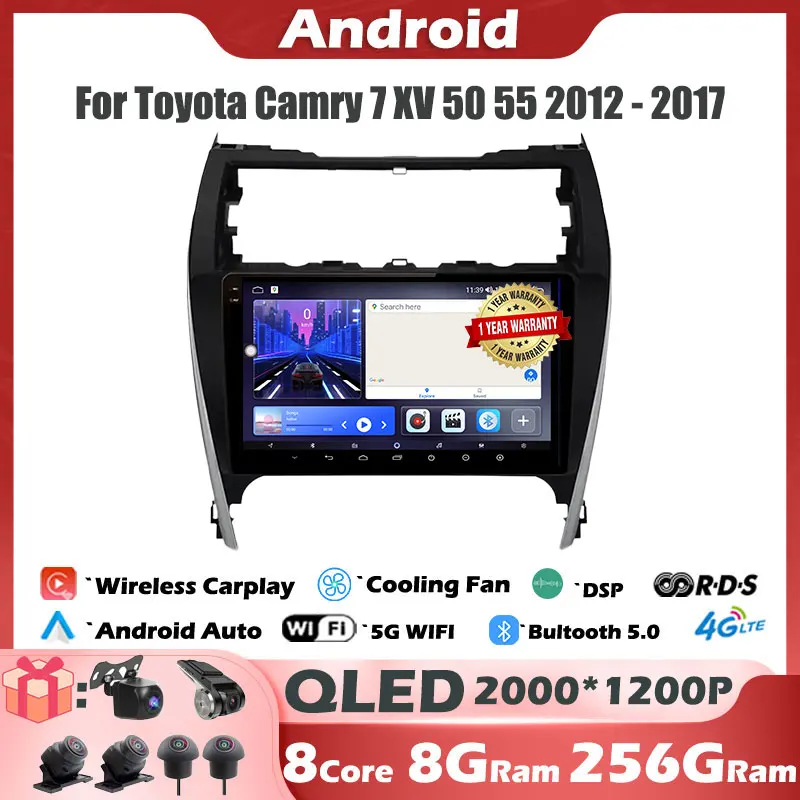 IPS QLED 9 ''Android 14 для Toyota Camry 7 XV 50 55 2012 20132014 -2017 Автомагнитола мультимедийный видеоплеер GPS-навигатор 4GLTE
IPS QLED 9 ''Android 14 для Toyota Camry 7 XV 50 55 2012 20132014 -2017 Автомагнитола мультимедийный видеоплеер GPS-навигатор 4GLTE