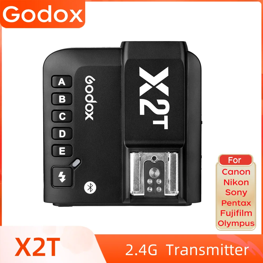 Godox X2T-C/F/N/O/P/S Bluetooth Transmitter Trigger 2.4G TTL HSS For Canon Nikon Sony Fujifilm Panasonic Pentax Olympus
Godox X2T-C/F/N/O/P/S Bluetooth Transmitter Trigger 2.4G TTL HSS For Canon Nikon Sony Fujifilm Panasonic Pentax Olympus