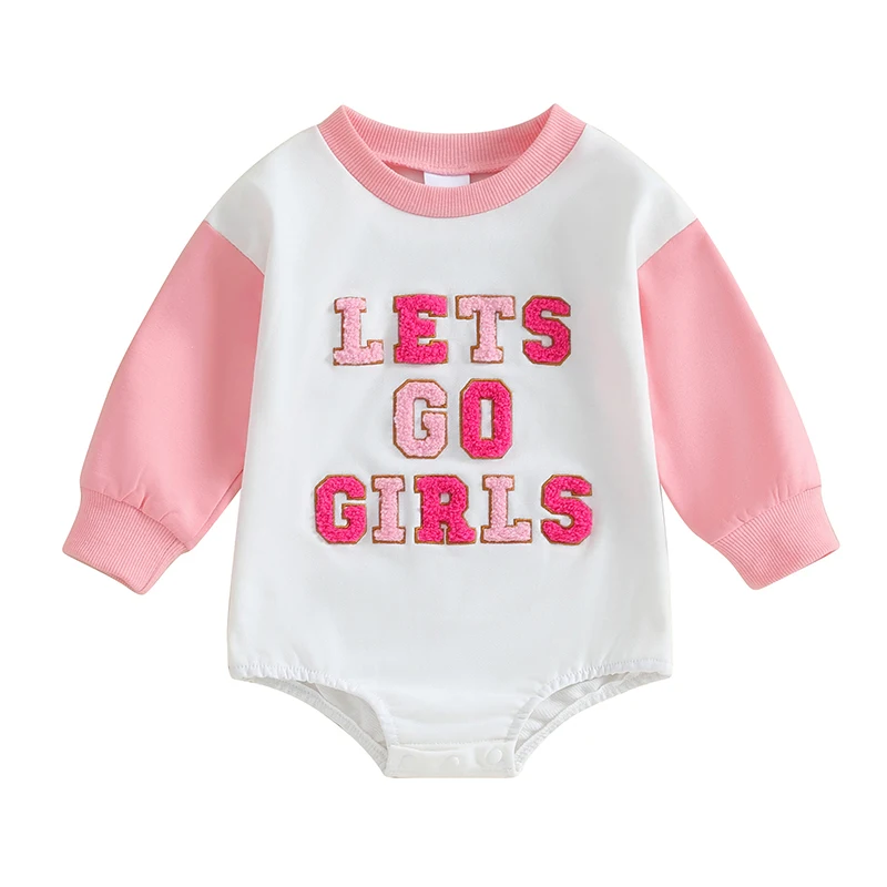 Baby Girls Romper Long Sleeve Crew Neck Letters Bodysuit Clothes for Casual Daily
Baby Girls Romper Long Sleeve Crew Neck Letters Bodysuit Clothes for Casual Daily