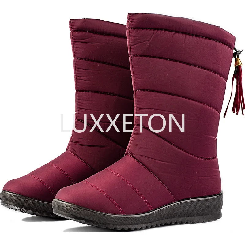 Зимние женские Ботинки, Ботильоны, пуховые зимние ботинки, водонепроницаемая зимняя обувь с бахромой, женские теплые черные ботинки с мехом, женские сапоги, женская обувь
Зимние женские Ботинки, Ботильоны, пуховые зимние ботинки, водонепроницаемая зимняя обувь с бахромой, женские теплые черные ботинки с мехом, женские сапоги, женская обувь