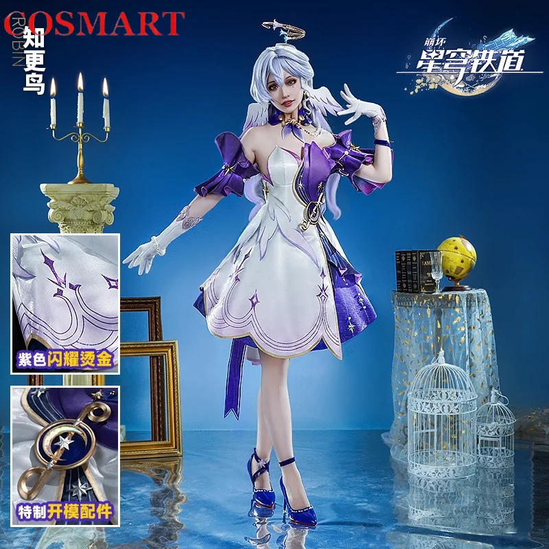 Женский костюм для косплея COSMART Honkai: Star Rail Robin, костюм для косплея, униформа для косплея, одежда для ролевых игр Hallowen
Женский костюм для косплея COSMART Honkai: Star Rail Robin, костюм для косплея, униформа для косплея, одежда для ролевых игр Hallowen