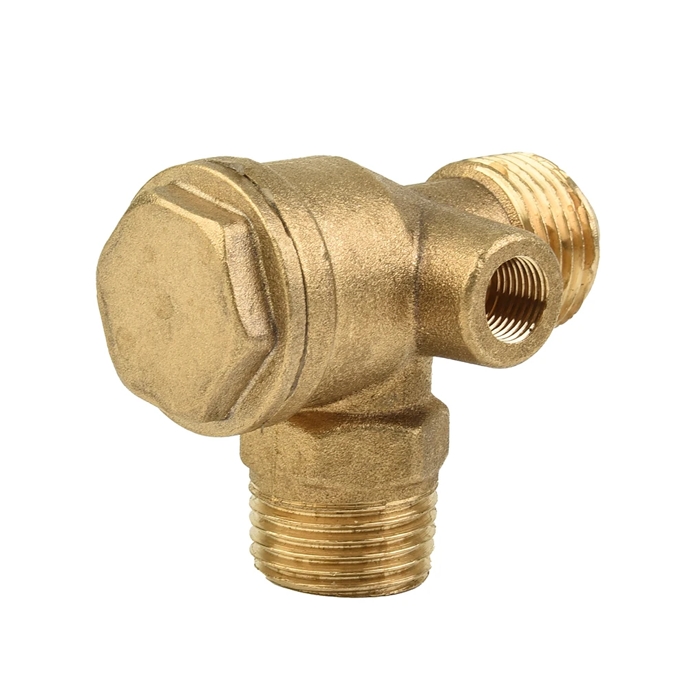 Brass 20*20*10mm Air Compressor Check Valve Nickel Plating Corrosion Resistance 3-Port Brass Male Threaded Check Valve Connector
Brass 20*20*10mm Air Compressor Check Valve Nickel Plating Corrosion Resistance 3-Port Brass Male Threaded Check Valve Connector