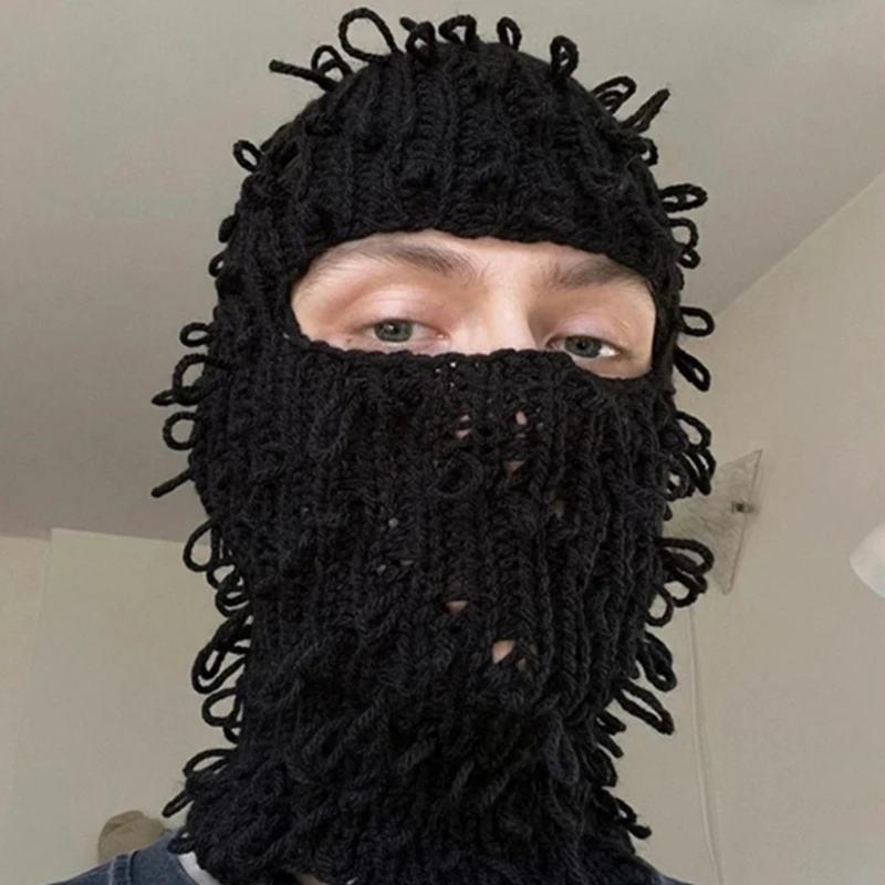 Halloween Balaclava Knit Beanie Hat Messy Coils Ghost Party Holiday Winter Warm Hat Full-Head Ghost Theme for Teens
Halloween Balaclava Knit Beanie Hat Messy Coils Ghost Party Holiday Winter Warm Hat Full-Head Ghost Theme for Teens