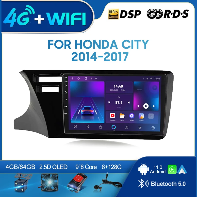 Автомагнитола QSZN для HONDA CITY 2014 - 2017 LHD, 2 din, Android 12,0, мультимедийный видеоплеер, GPS-навигация, головное устройство 4G Carplay
Автомагнитола QSZN для HONDA CITY 2014 - 2017 LHD, 2 din, Android 12,0, мультимедийный видеоплеер, GPS-навигация, головное устройство 4G Carplay