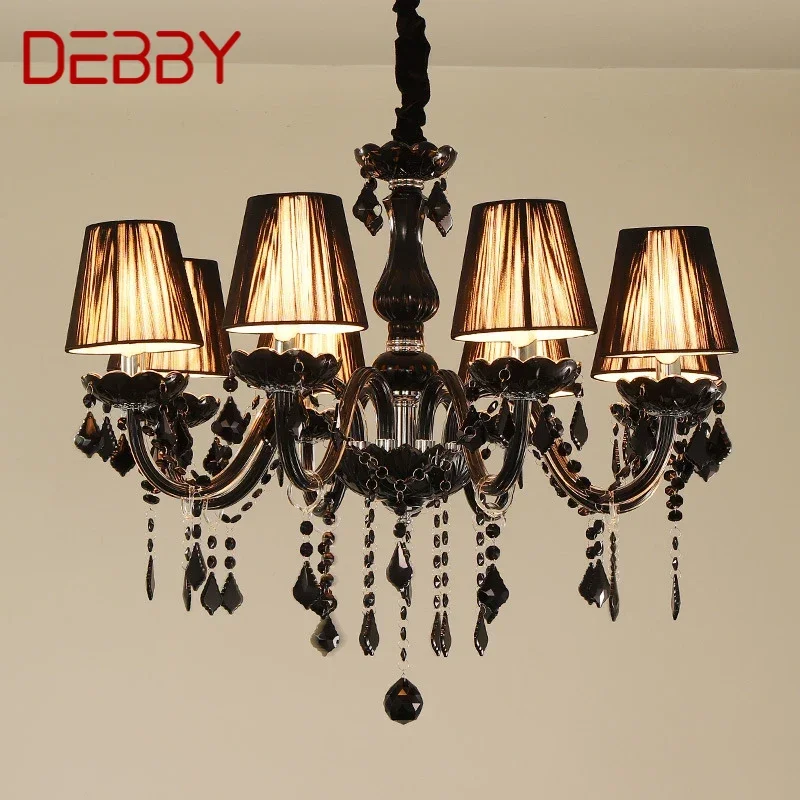 DEBBY European Style Crystal Pendant Lamp Black Candle Lamp Luxurious Living Room Restaurant Bedroom Villa Chandelier
DEBBY European Style Crystal Pendant Lamp Black Candle Lamp Luxurious Living Room Restaurant Bedroom Villa Chandelier