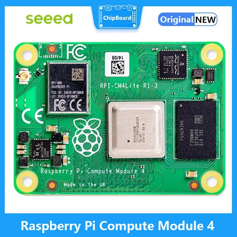 

Raspberry Pi Compute Module 4 with 1GB/2GB/4GB/8GB Ram Lite/8G/16G/32G eMMC Flash optional Support Wifi/bluetooth CM4