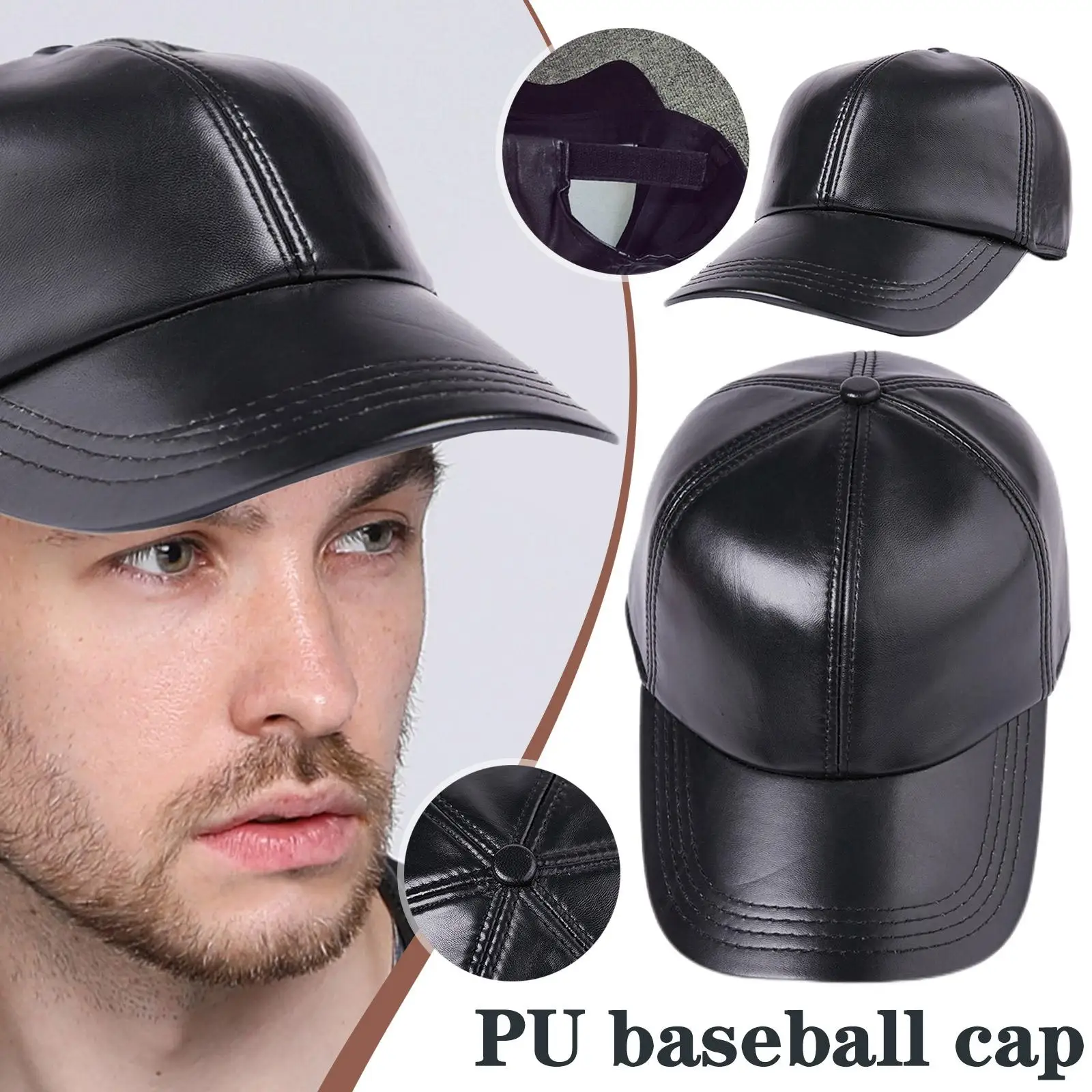 1pcs Cool Black Women Men Hat PU Leather Baseball Visor Sun Hop Caps Casual Outdoor Sport Hat Hat Men Cap Plain Hip Adjusta O4W0
1pcs Cool Black Women Men Hat PU Leather Baseball Visor Sun Hop Caps Casual Outdoor Sport Hat Hat Men Cap Plain Hip Adjusta O4W0