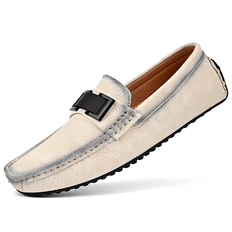 Men's Summer New Brand Fashion Second Cowhide Casual Shoes Male Soft-Sole Lightweight Loafers Slip-on Comfy Leisure Driving Shoe
Men's Summer New Brand Fashion Second Cowhide Casual Shoes Male Soft-Sole Lightweight Loafers Slip-on Comfy Leisure Driving Shoe