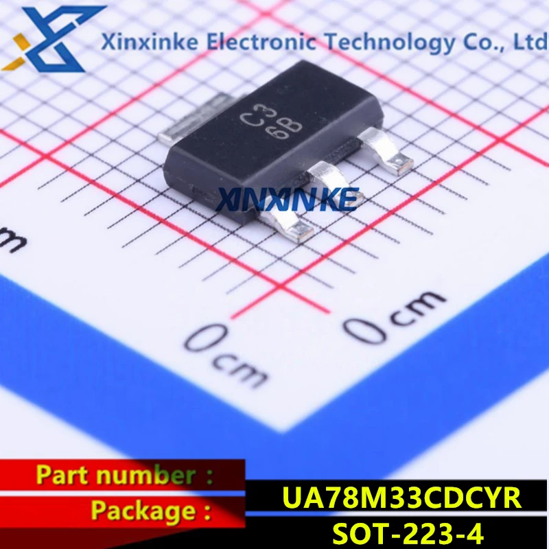 UA78M33CDCYR Mark: C3 SOT-223-4 Linear Voltage Regulators 3.3V 500mA Fixd Pos Power Management ICs Brand New Original
UA78M33CDCYR Mark: C3 SOT-223-4 Linear Voltage Regulators 3.3V 500mA Fixd Pos Power Management ICs Brand New Original