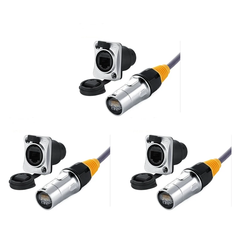 3X IP67 Сеть RJ45 водонепроницаемые разъемы/Ethernet RJ45 водонепроницаемый разъем + водонепроницаемая розетка для наружного Ethernet
3X IP67 Сеть RJ45 водонепроницаемые разъемы/Ethernet RJ45 водонепроницаемый разъем + водонепроницаемая розетка для наружного Ethernet
