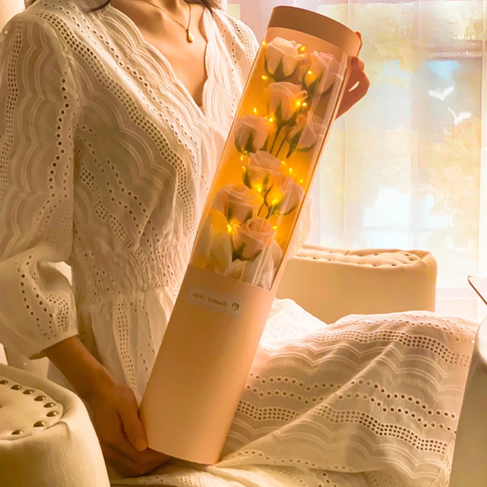 Valentines Day Gift For Girlfriend Eternal Rose Soap Flower Box Led Light Foil Hug Bucket Mothers Day Wedding Bridesmaid Favors
Valentines Day Gift For Girlfriend Eternal Rose Soap Flower Box Led Light Foil Hug Bucket Mothers Day Wedding Bridesmaid Favors