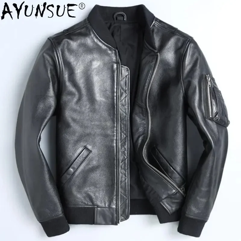 AYUNSUE Genuine Leather Jacket Men Real Cow Jackets for Autumn Top Layer Coat Casual Chaquetas Hombre SGG
AYUNSUE Genuine Leather Jacket Men Real Cow Jackets for Autumn Top Layer Coat Casual Chaquetas Hombre SGG