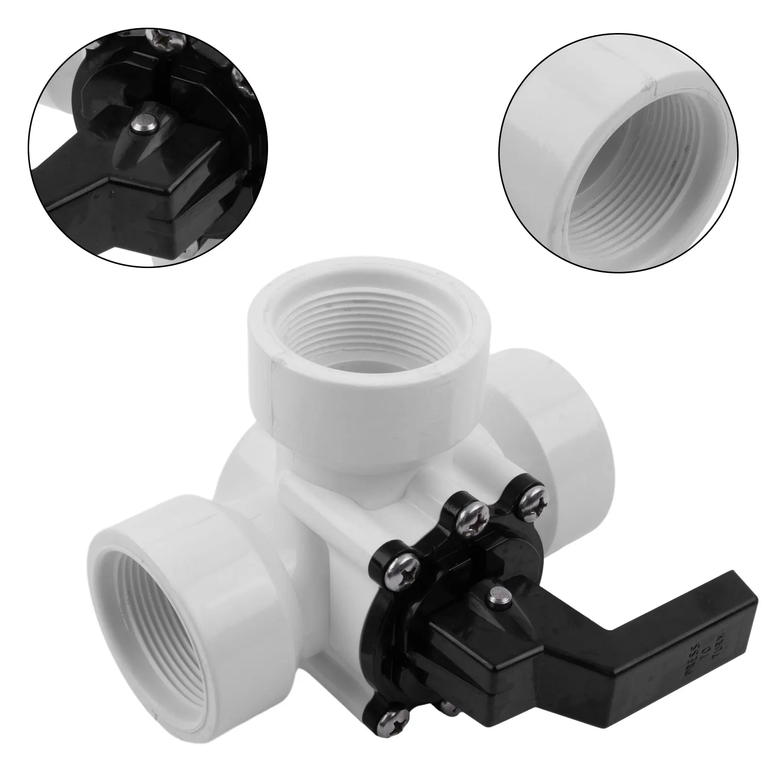 3-Way Diverter Valve 3-way Valve 4pcs/set Plastic Regulate The Heating Power Air Beds Swimming Pool Hoses Connection
3-Way Diverter Valve 3-way Valve 4pcs/set Plastic Regulate The Heating Power Air Beds Swimming Pool Hoses Connection