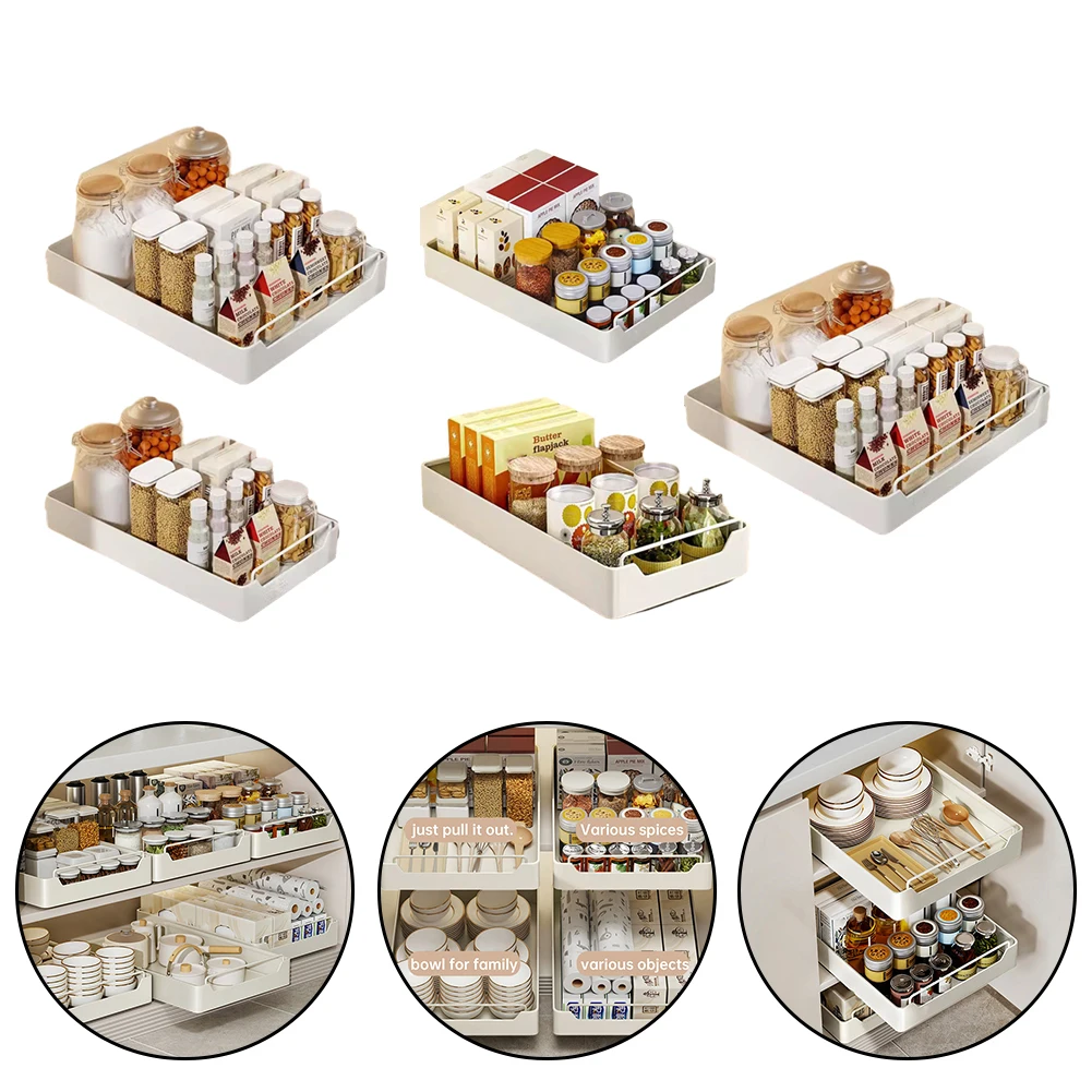 1pc Installation-Kitchen Pull-Out Spice Rack Household Storage Rack Storage Box Home Storage Organization Accessories
1pc Installation-Kitchen Pull-Out Spice Rack Household Storage Rack Storage Box Home Storage Organization Accessories