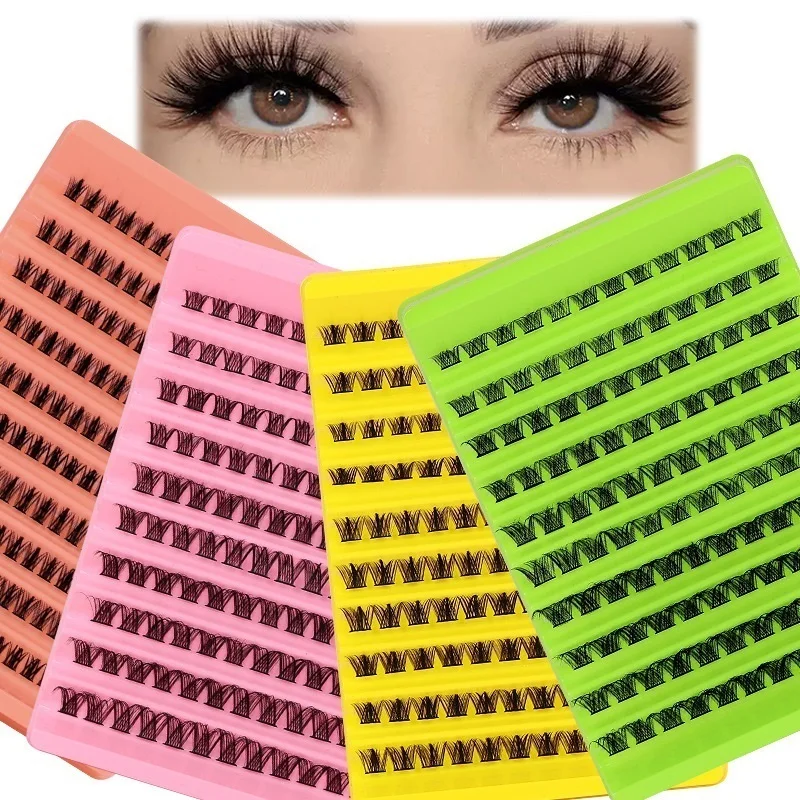 

Soft Natural 120 /160 Clusters Segmented False Eyelashes Curly Crisscross Hand Made Reusable Grafted Lashes Extensions