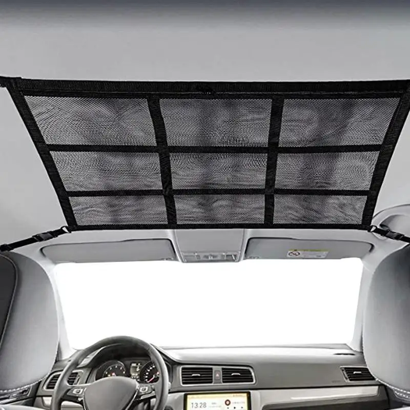 Car Ceiling Cargo Net Pocket Adjustable Car SUV Roof Net Long Trip Storage Bag Roof Cargo Net With Reinforcement Strap And
Car Ceiling Cargo Net Pocket Adjustable Car SUV Roof Net Long Trip Storage Bag Roof Cargo Net With Reinforcement Strap And