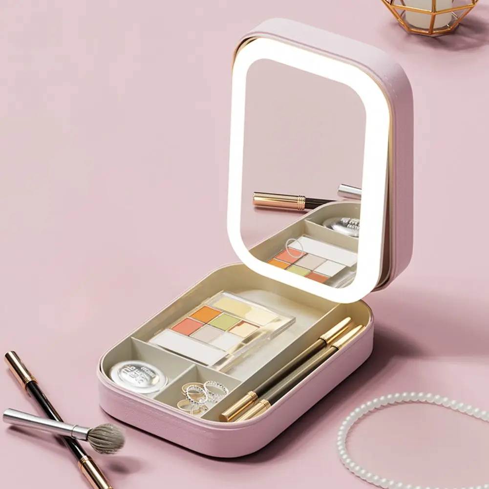 LED Makeup Box Cosmetic Storage Box Ample Storage Space Integrated Dressing Table Makeup Mirror Multi-Functional Plastic New
LED Makeup Box Cosmetic Storage Box Ample Storage Space Integrated Dressing Table Makeup Mirror Multi-Functional Plastic New
