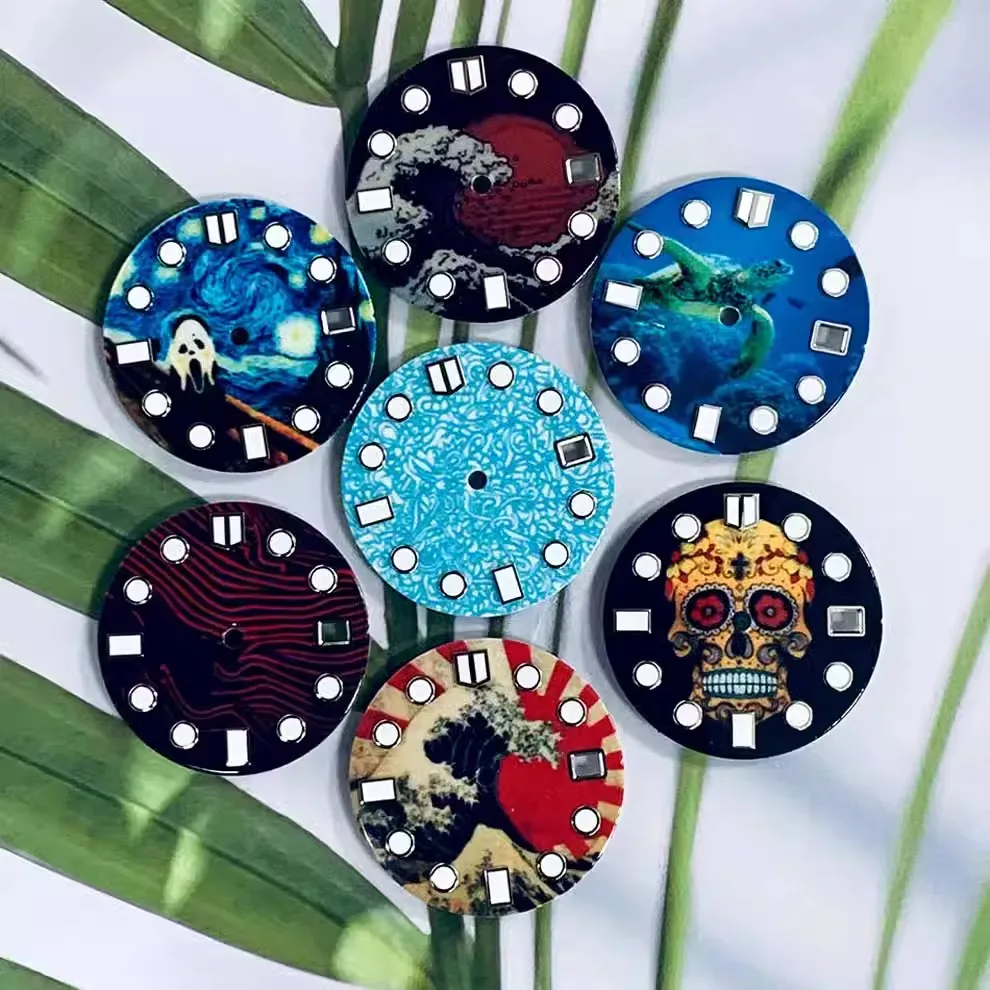 Dial Literal Watch Accessories: No logo, Modified 28.5mm Enamel Green Luminescent Equipped with NH35/NH36/4R Movement
Dial Literal Watch Accessories: No logo, Modified 28.5mm Enamel Green Luminescent Equipped with NH35/NH36/4R Movement