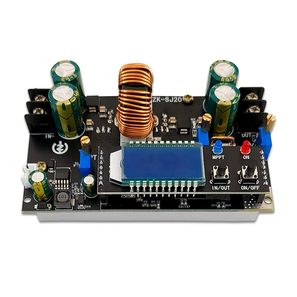 

-SJ20 Automatic Step Up Down Module MPPT with LCD Display Buck Boost Converter Power Supply Module Adjustable Board