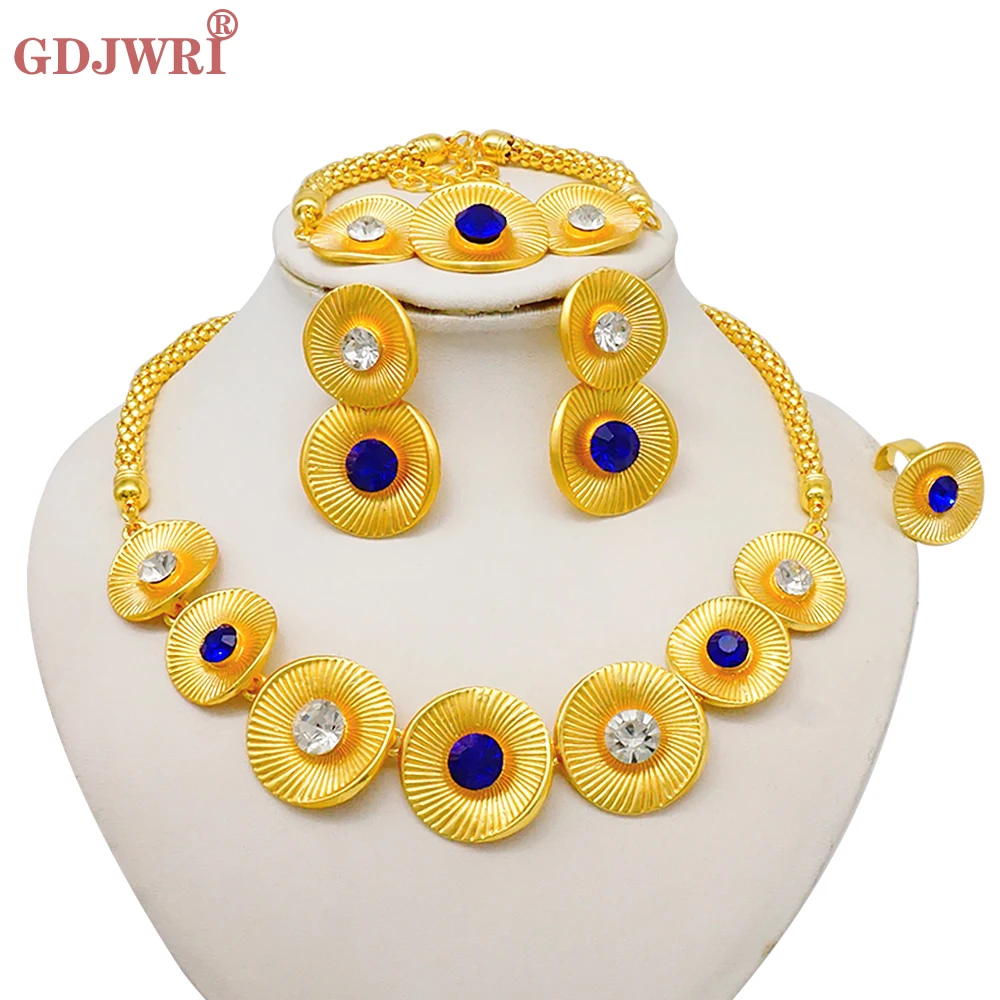 Luxury Gold Color Double Layered Necklace Jewelry Sets For Women African Water Drop Crystal Jewellery Indian Set Gifts 16 Mallzona S36cff08c3ae54c29baf4c36cf29530224 Luxury Gold Color Double Layered Necklace Jewelry Sets For Women African Water Drop Crystal Jewellery Indian Set Gifts Mallzona