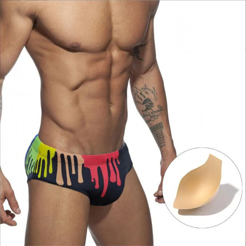 Men Rainbow Print Swimming Trunks Sexy Summer Swimwear Fashion Swimsuit Push Pad Briefs Bathing Beach Wear Quick Dry Surf Shorts
Men Rainbow Print Swimming Trunks Sexy Summer Swimwear Fashion Swimsuit Push Pad Briefs Bathing Beach Wear Quick Dry Surf Shorts