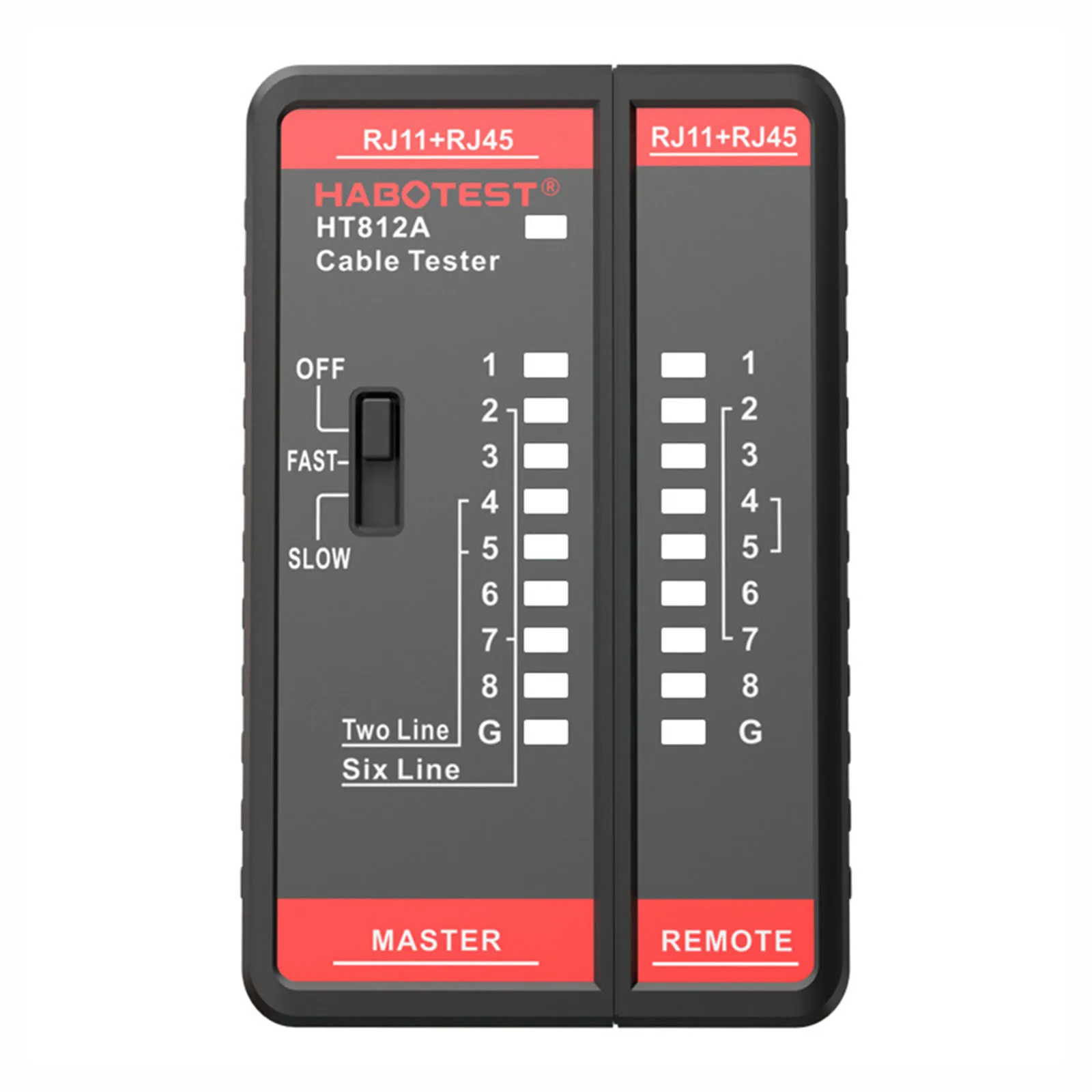 Crystal Head Crimp Alignment Instrument LAN Cable Tester Alignment Meter Cable Finder Ethernet Tool HT812A 8P/6P/4P/2P
Crystal Head Crimp Alignment Instrument LAN Cable Tester Alignment Meter Cable Finder Ethernet Tool HT812A 8P/6P/4P/2P