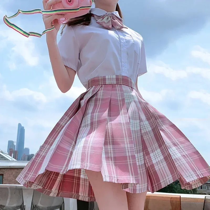 Japanese Uniforms Seifuku New Set School Pink Student Korean Uniform Plaid Girl Full For Blouse Tie Pleated
Japanese Uniforms Seifuku New Set School Pink Student Korean Uniform Plaid Girl Full For Blouse Tie Pleated