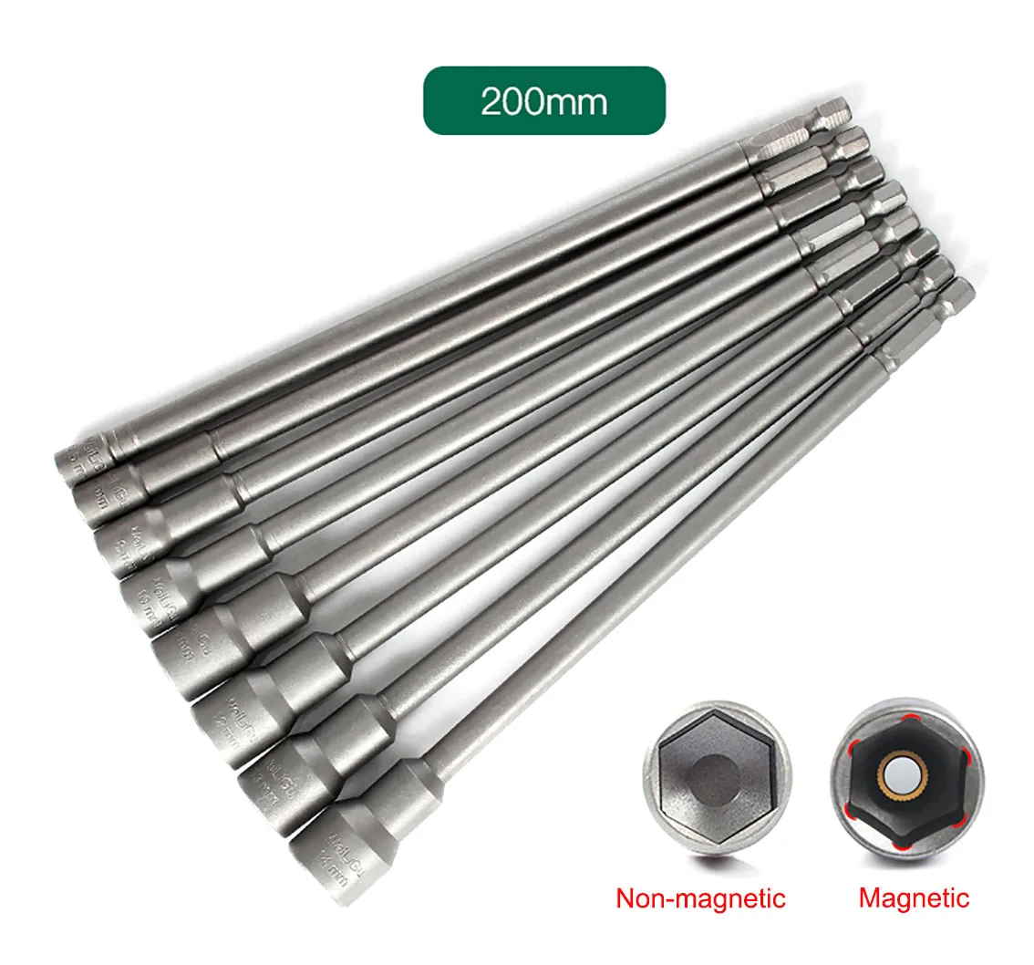 5.5mm-19mm impact hexagon socket 200mm round shank nut driver hexagon socket wrench electric screwdriver head adapter socket kit
5.5mm-19mm impact hexagon socket 200mm round shank nut driver hexagon socket wrench electric screwdriver head adapter socket kit
