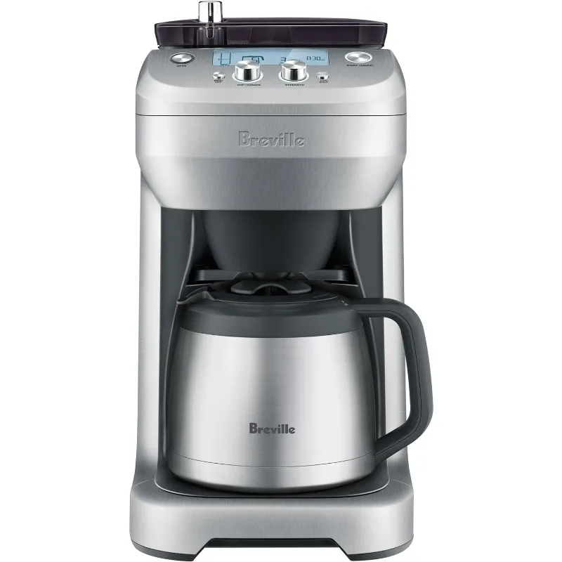 

Breville Grind Control Coffee Maker, 60 ounces, Brushed Stainless Steel, BDC650BSS,Silver