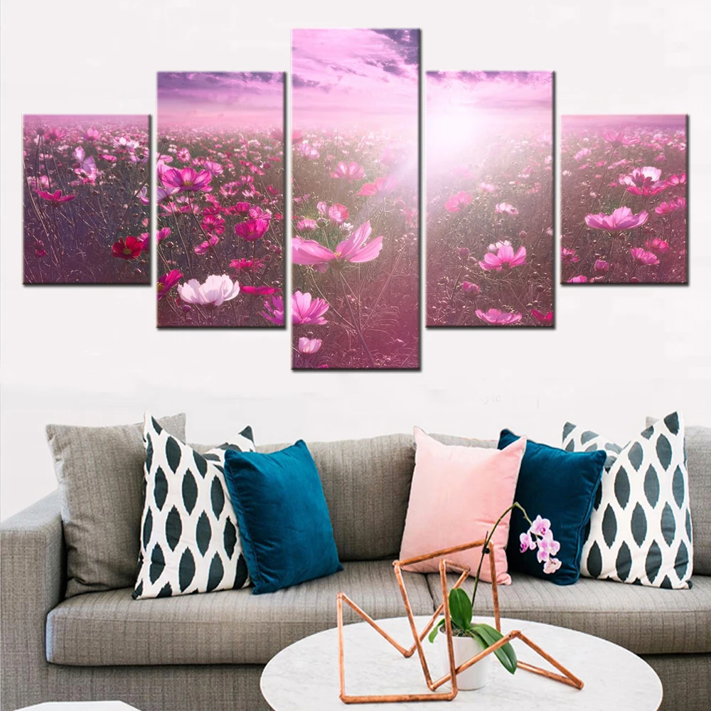 5 Pieces Canvas Arts Painting Flowers Pink flower Cosmos Wallpaper Home Decor Poster And Print Wall Artwork For Living Room
5 Pieces Canvas Arts Painting Flowers Pink flower Cosmos Wallpaper Home Decor Poster And Print Wall Artwork For Living Room