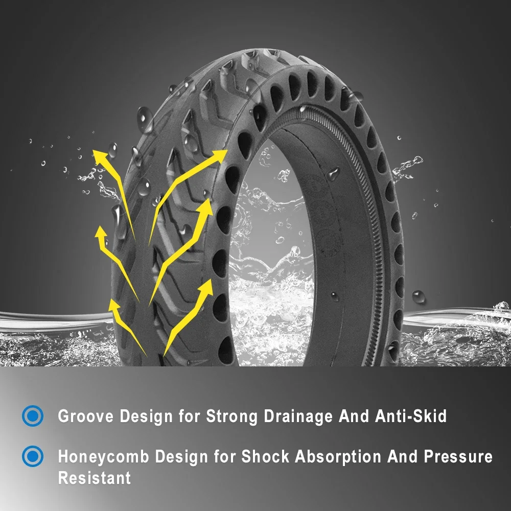 Upgrade your Xiaomi M365 Pro with this 8.5 Inches Solid Tire – non-pneumatic, puncture-proof, and perfect for Pro 2, 1S, Essential electric scooters. Upgrade your Xiaomi M365 Pro with this 8.5 Inches Solid Tire – non-pneumatic, puncture-proof, and perfect for Pro 2, 1S, Essential electric scooters.