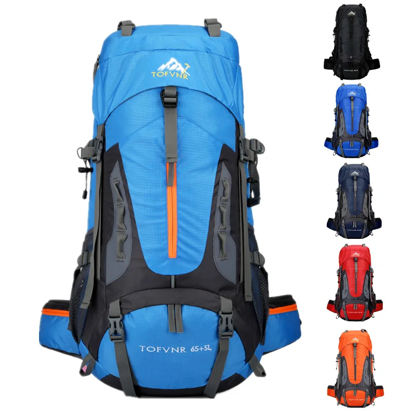 

65L Large Camping Backpack Bag Travel Men's Women Luggage Hiking Shoulder Bags Outdoor Climbing Trekking unisex Traveling Bag