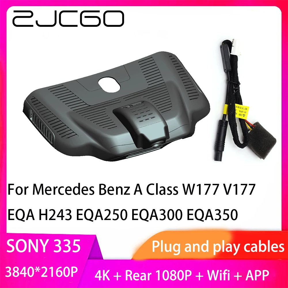 ZJCGO Plug and Play DVR Dash Cam UHD 4K 2160P Video Recorder for Mercedes Benz A Class W177 V177 EQA H243 EQA250 EQA300 EQA350
ZJCGO Plug and Play DVR Dash Cam UHD 4K 2160P Video Recorder for Mercedes Benz A Class W177 V177 EQA H243 EQA250 EQA300 EQA350