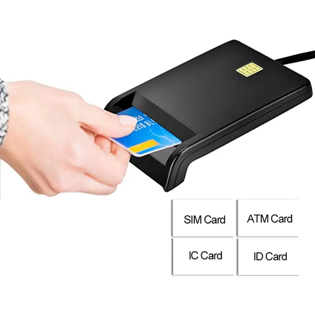 New USB SIM Smart Card Reader For Bank Card IC/ID EMV SD TF MMC Cardreaders USB-CCID ISO 7816 for Windows 7 8 10 Linux OS
New USB SIM Smart Card Reader For Bank Card IC/ID EMV SD TF MMC Cardreaders USB-CCID ISO 7816 for Windows 7 8 10 Linux OS