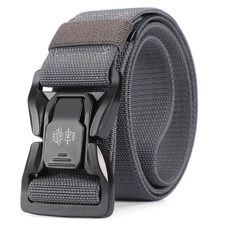 Men belt Classic Design Fashion Matching Essentials Tactical Quick Release Snap Snap Elastic Leisure Outdoor Tactical Belt
Men belt Classic Design Fashion Matching Essentials Tactical Quick Release Snap Snap Elastic Leisure Outdoor Tactical Belt