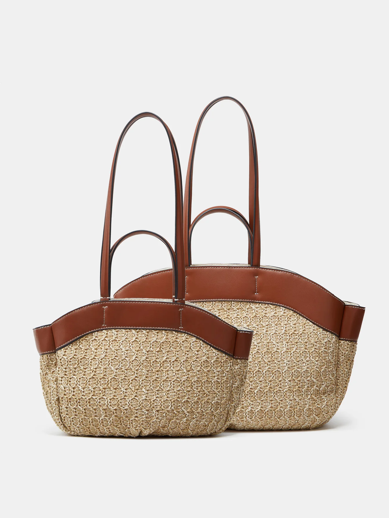 Woven Straw Bucket Tote - Large Summer Shopper 11 S36dded45af0d4f3c9fe03f68e77e8655J
