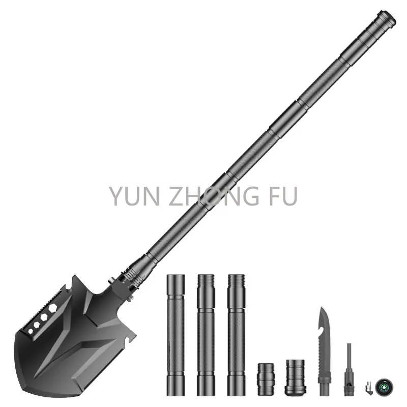 Outdoor Multi-Functional Shovel Full Hair Black Camping Spade Folding Car Self-Defense Tool Military Portable Survival
Outdoor Multi-Functional Shovel Full Hair Black Camping Spade Folding Car Self-Defense Tool Military Portable Survival