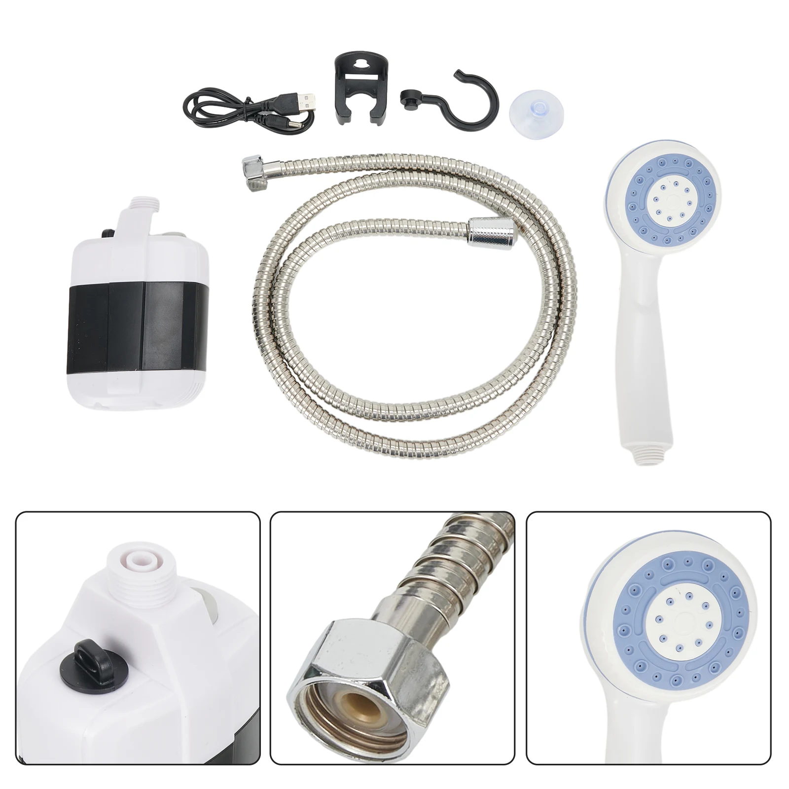 Camping Kit Outdoor Shower 1 Set 12V DC 2200mAh ABS Backpacking Black Dog Bathing Pump For Beach Swimming Hiking
Camping Kit Outdoor Shower 1 Set 12V DC 2200mAh ABS Backpacking Black Dog Bathing Pump For Beach Swimming Hiking