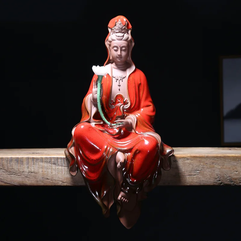 Курильница Guanyin для благовоний со светодиодсветильник кой, керамическая подставка для благовоний в стиле ретро, дзен, орнамент, курильница Бодхисаттва для дома
Курильница Guanyin для благовоний со светодиодсветильник кой, керамическая подставка для благовоний в стиле ретро, дзен, орнамент, курильница Бодхисаттва для дома