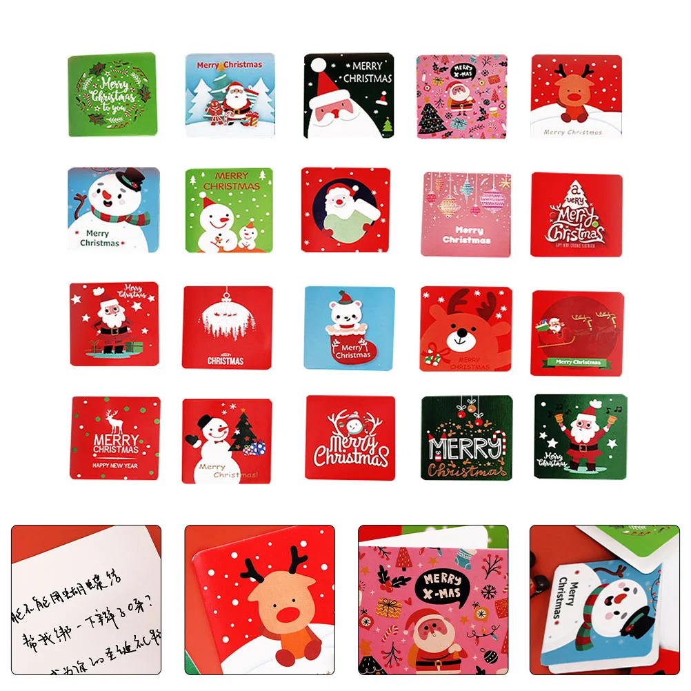 20 Pcs Christmas Card Elements Cards Delicate Greeting Cartoon Xmas Pattern Paper
20 Pcs Christmas Card Elements Cards Delicate Greeting Cartoon Xmas Pattern Paper
