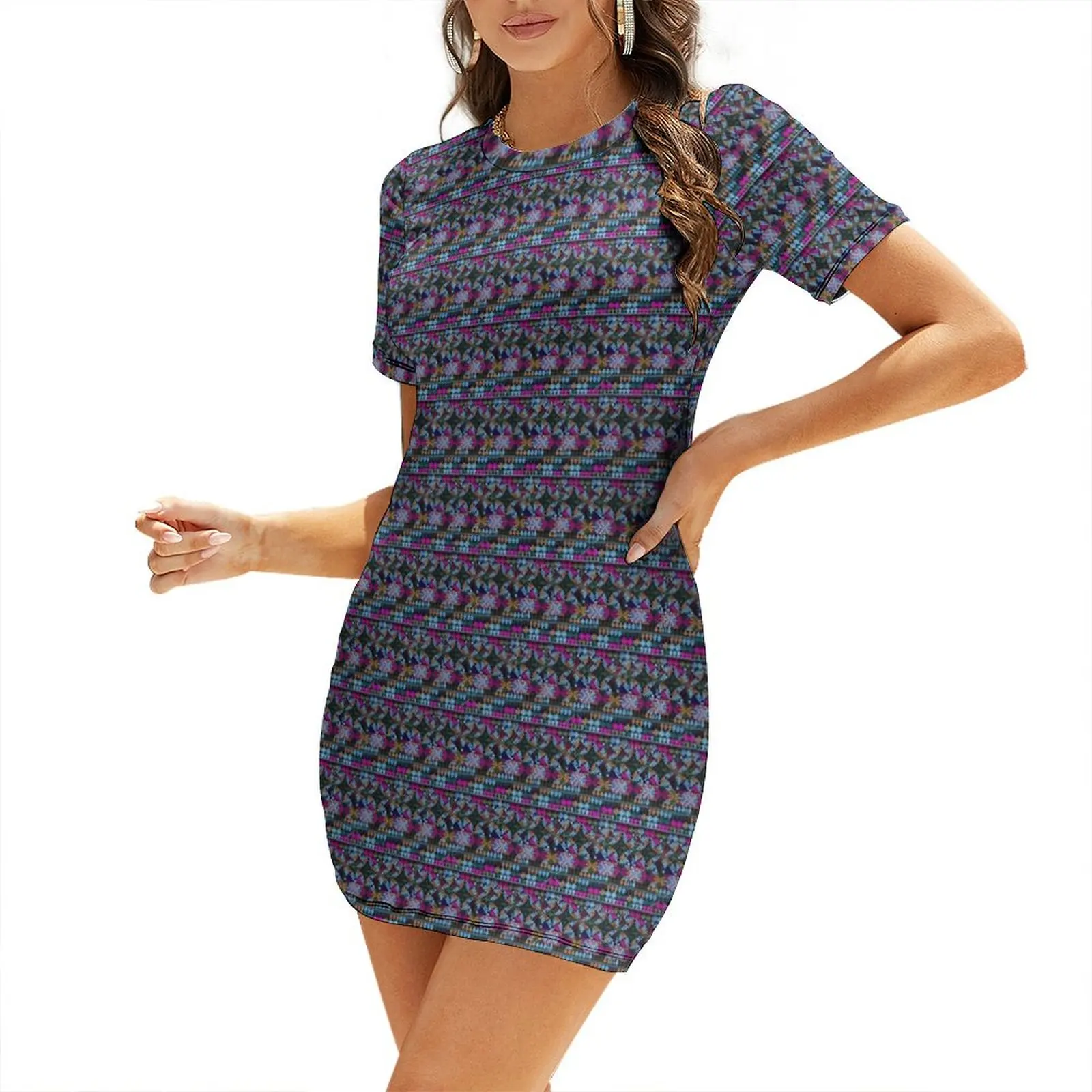 Multi Colors Embroidery Design Short Sleeved Dress Women's summer dresses Women's summer suit
Multi Colors Embroidery Design Short Sleeved Dress Women's summer dresses Women's summer suit