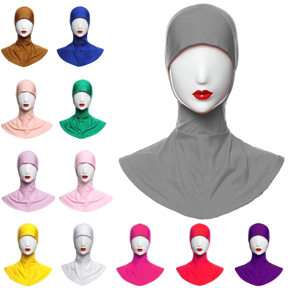 

Women Muslim Underscarf Veil Inner Hijab Headscarf Scarf Turban Head Cover Cap Bonnet Pull On Amira Hat Islamic Turbante Mujer