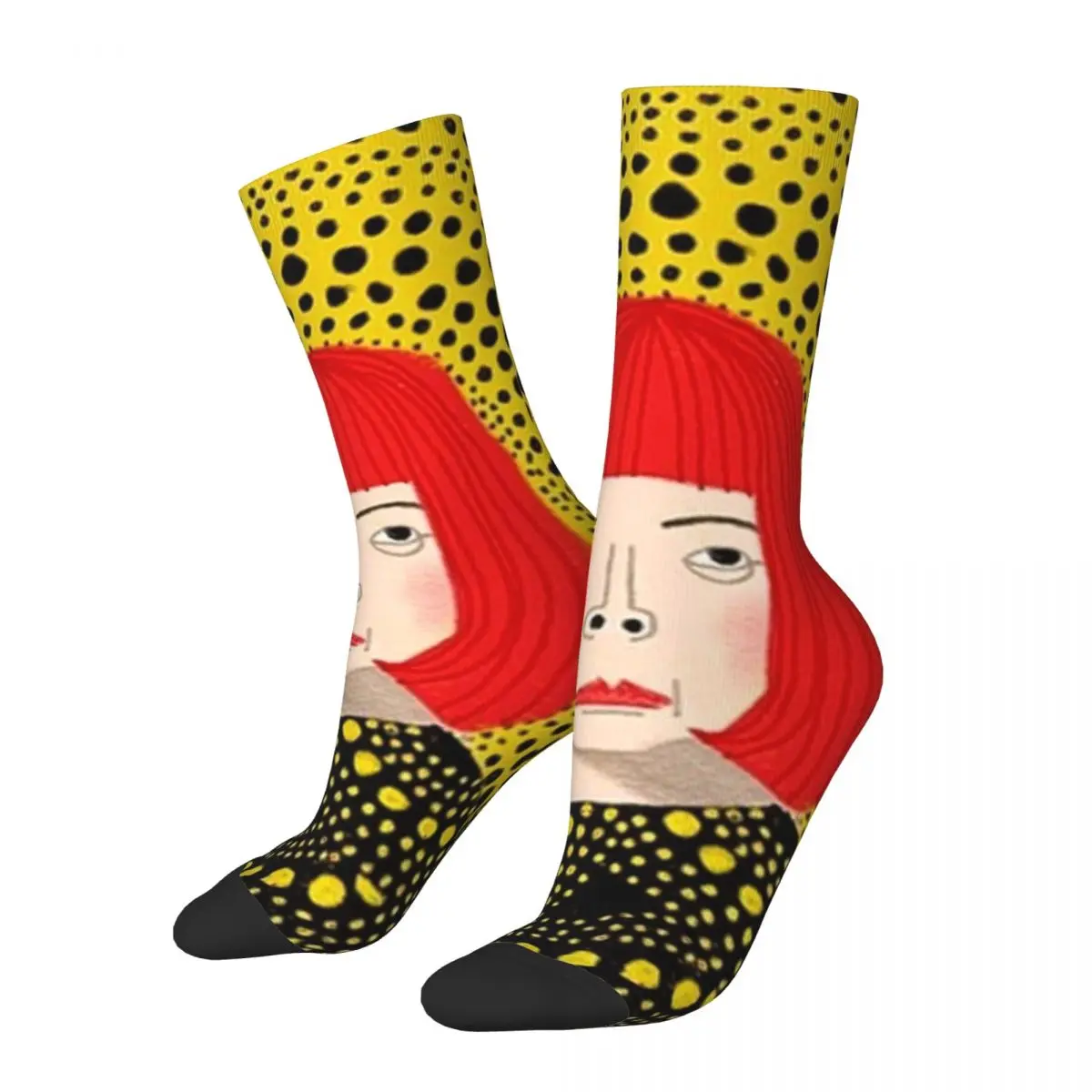 

Winter Warm Harajuku Unisex Yayoi Kusama Mystery Socks Japanese Artist Breathable Skateboard Socks