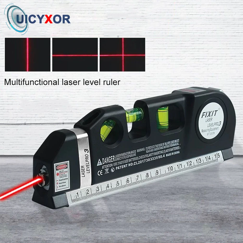 Black Laser Level Horizon Vertical Measure Metric Rulers Multipurpose Measure Level Laser Instrument Steel Ruler
Black Laser Level Horizon Vertical Measure Metric Rulers Multipurpose Measure Level Laser Instrument Steel Ruler
