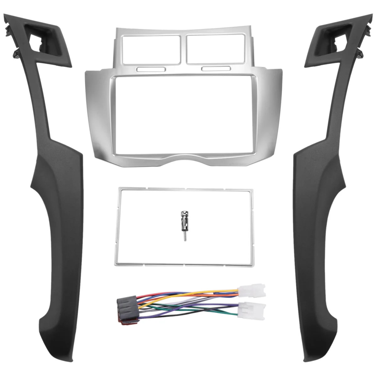 

Автомобильная рамка для стереосистемы 2 Din, комплект облицовки приборной панели для Toyota Yaris Vitz Platz 2005-2011, облицовка для DVD-плеера