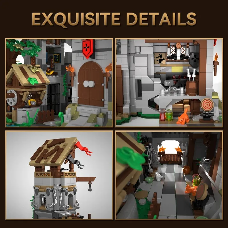 2568PCS Knight's Castle House Buildings Sets, City Apartment Store Architecture Modular Buildings Blocks Model Kit, Gift 2568PCS Knight's Castle House Buildings Sets, City Apartment Store Architecture Modular Buildings Blocks Model Kit, Gift