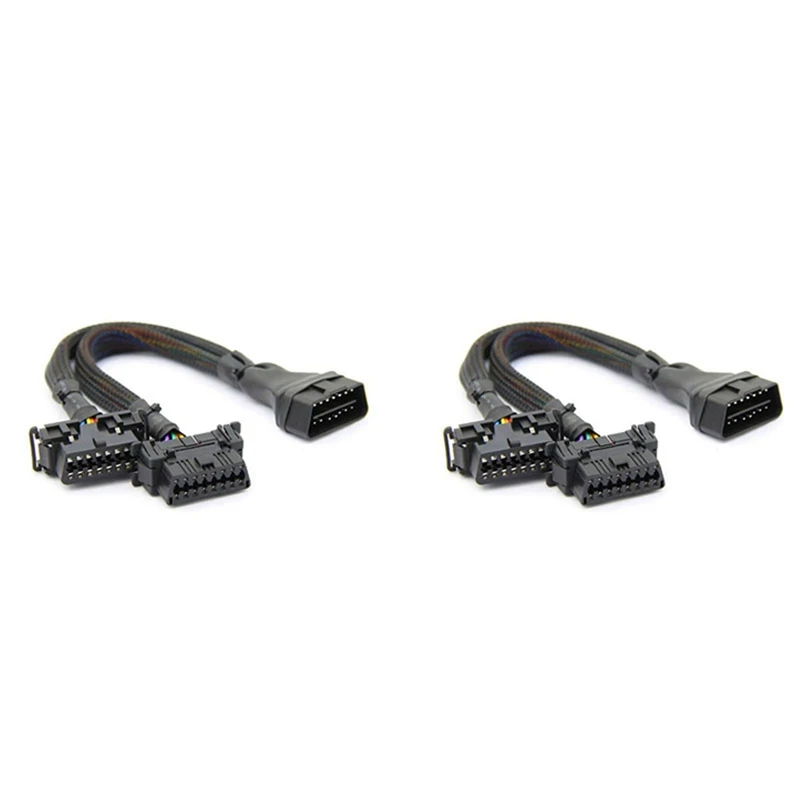 2X 2 IN 1 OBD2 Extension Cable OBDII Male To 2 Female Splitter Car Computer Connection Conversion Plug Socket 30CM
2X 2 IN 1 OBD2 Extension Cable OBDII Male To 2 Female Splitter Car Computer Connection Conversion Plug Socket 30CM
